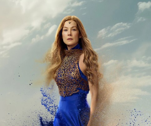 A picture of Rosamund Pike as Moiraine Damodred.